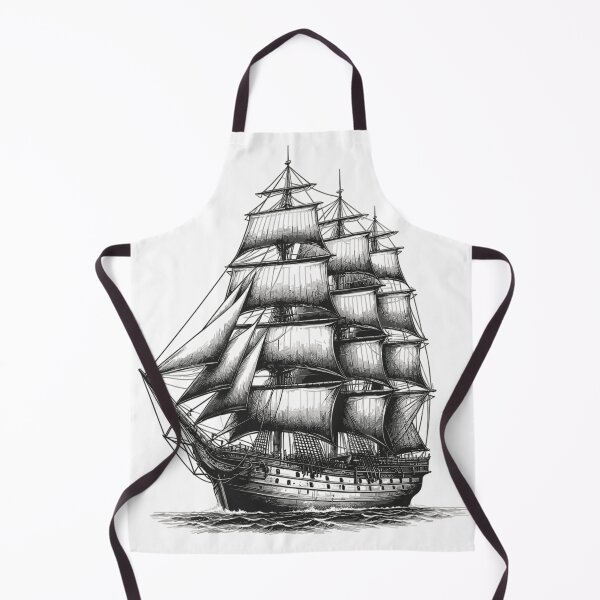Item preview, Pencil drawing of an old sailing ship designed and sold by LongIslandDesgn.