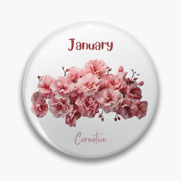 Item preview, January Elegance: Carnation Delight designed and sold by PandaPlanner.