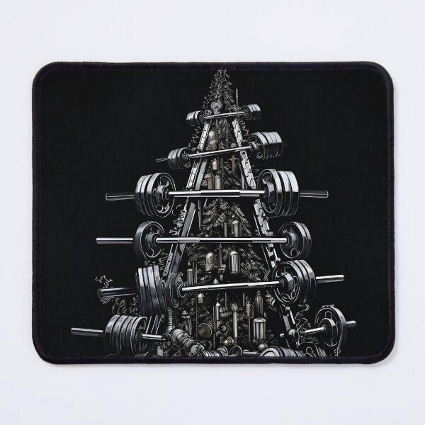 Item preview, christmas tree made of gym weights designed and sold by dcrc.