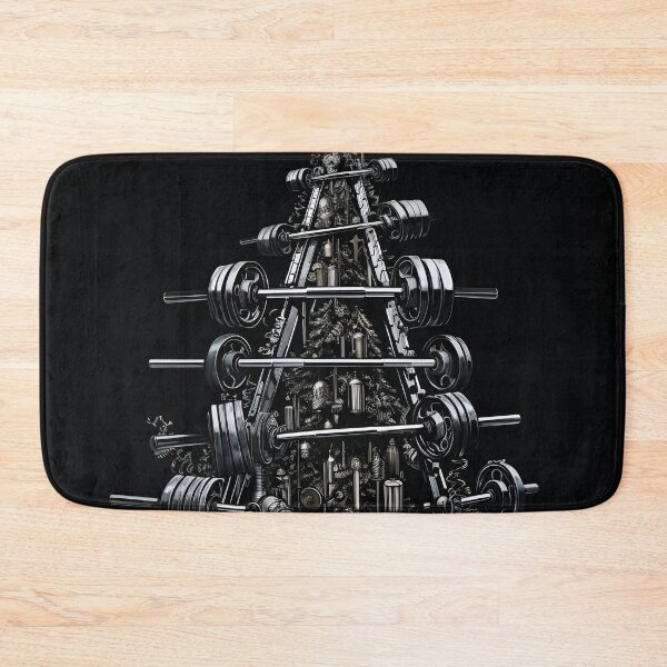 Item preview, christmas tree made of gym weights designed and sold by dcrc.