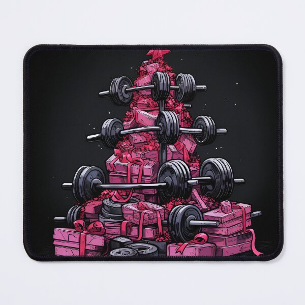 Item preview, christmas tree made of gym weights designed and sold by dcrc.