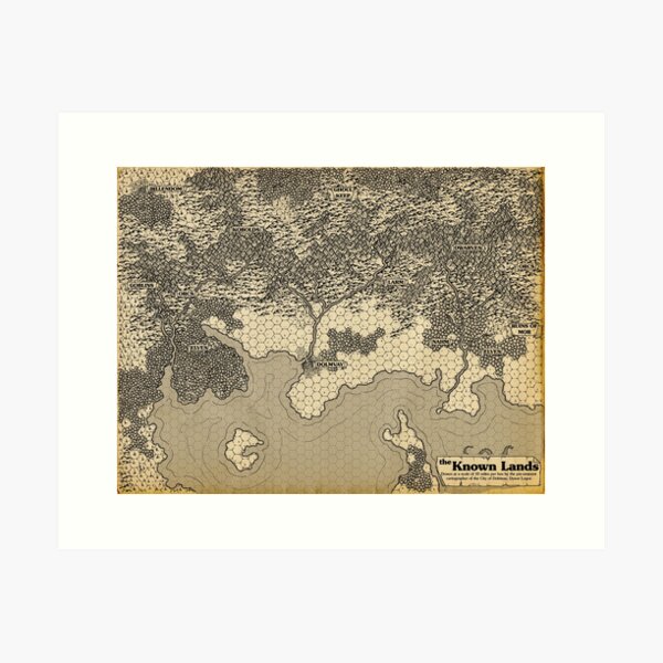 Item preview, The Known Lands - hexmap of the Labyrinth Lord setting designed and sold by Dyson Logos.