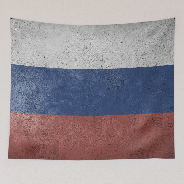 Item preview, Distressed, Old, Faded & Worn Flag of Russia (Триколор) designed and sold by STUDIO-72.
