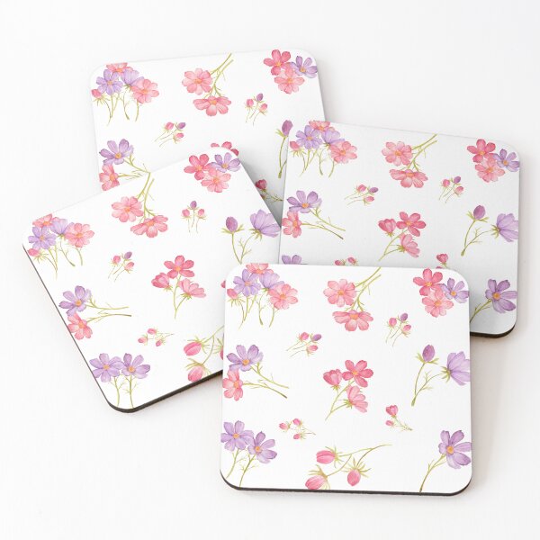 Item preview, Watercolor Cosmos Flowers designed and sold by silviaol.