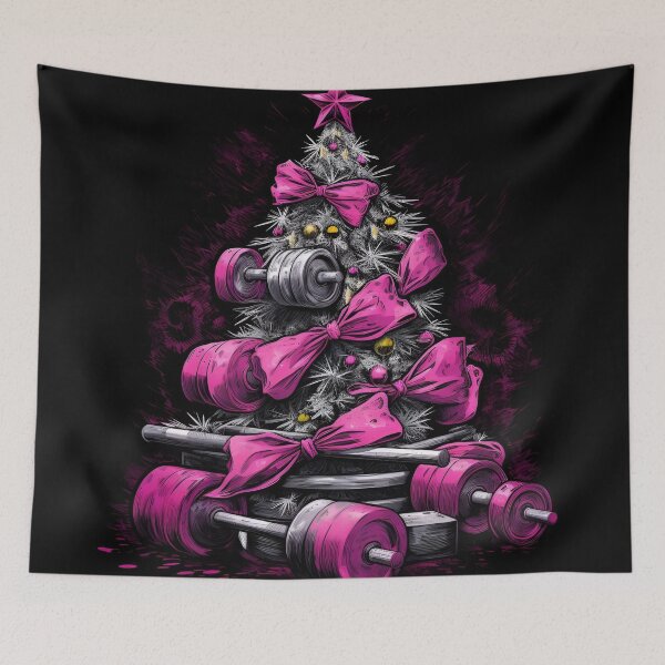 Item preview, christmas tree made of gym weights designed and sold by dcrc.