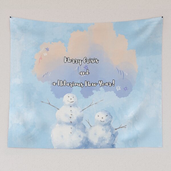 Item preview, Merry Crisis and a Hilarious New Year! |  designed and sold by GiveMeMood.