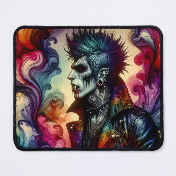 Item preview, Punk Vampire surreal alcohol ink art designed and sold by Truck Stop One.