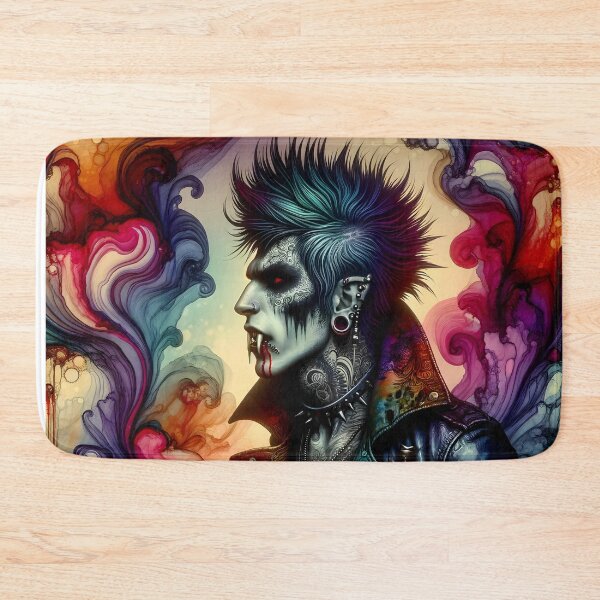Item preview, Punk Vampire surreal alcohol ink art designed and sold by Truck Stop One.