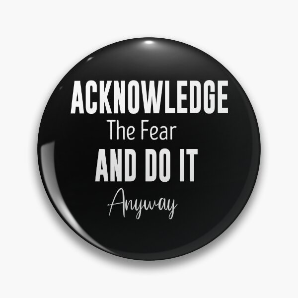 Item preview, Acknowledge Fear Do It Anyway l Motivational posters | Instructor quotes | Bike wall decor | Digital wall art | Emma Lovewell designed and sold by paradise Shop ⭐⭐⭐⭐⭐.