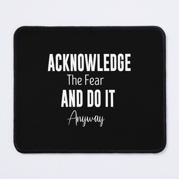 Item preview, Acknowledge Fear Do It Anyway l Motivational posters | Instructor quotes | Bike wall decor | Digital wall art | Emma Lovewell designed and sold by paradise Shop ⭐⭐⭐⭐⭐.