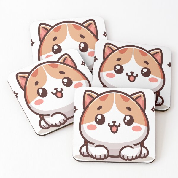 Item preview, Cute cat drawing in cartoon style designed and sold by LongIslandDesgn.
