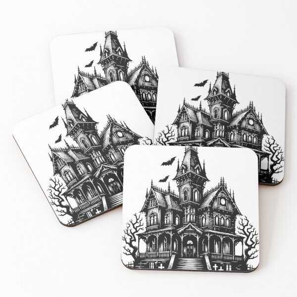 Item preview, Gothic representation of a haunted house designed and sold by LongIslandDesgn.
