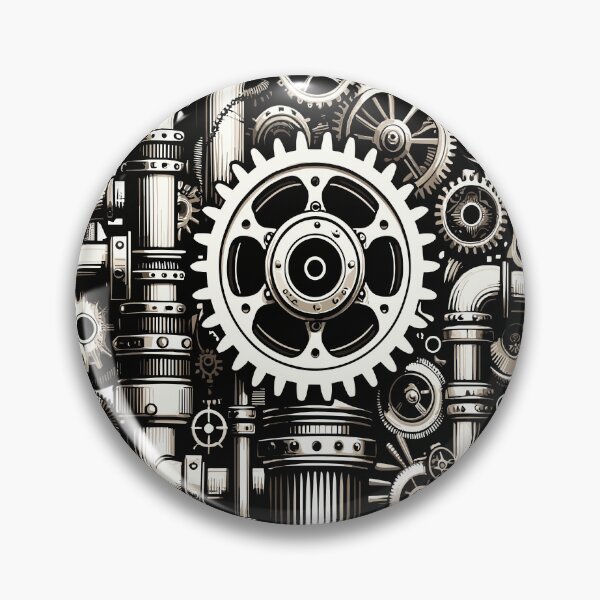Item preview, Steampunk design with gears and pipes designed and sold by LongIslandDesgn.