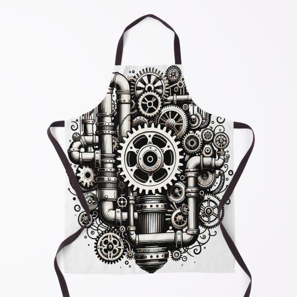 Item preview, Steampunk design with gears and pipes designed and sold by LongIslandDesgn.