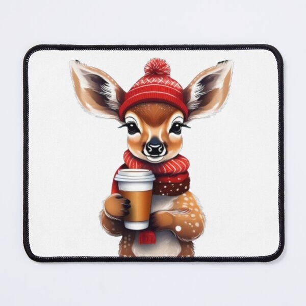 Item preview, Funny deer drinking coffee designed and sold by sweetiejojo.