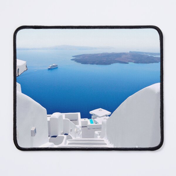 Item preview, Santorini, Greece, Cobalt Blue Sea, Mediterranean Ocean Views designed and sold by newburyboutique.