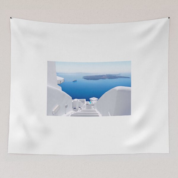 Item preview, Santorini, Greece, Cobalt Blue Sea, Mediterranean Ocean Views designed and sold by newburyboutique.
