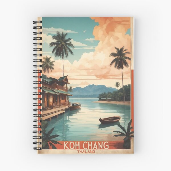 Item preview, Sunset Serenity: Vintage Travel Poster of Koh Chang designed and sold by Ceemko's Vintage Corner.