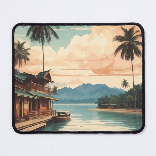 Item preview, Sunset Serenity: Vintage Travel Poster of Koh Chang designed and sold by Ceemko's Vintage Corner.