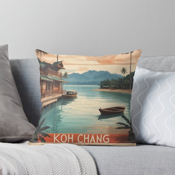 Item preview, Sunset Serenity: Vintage Travel Poster of Koh Chang designed and sold by Ceemko's Vintage Corner.