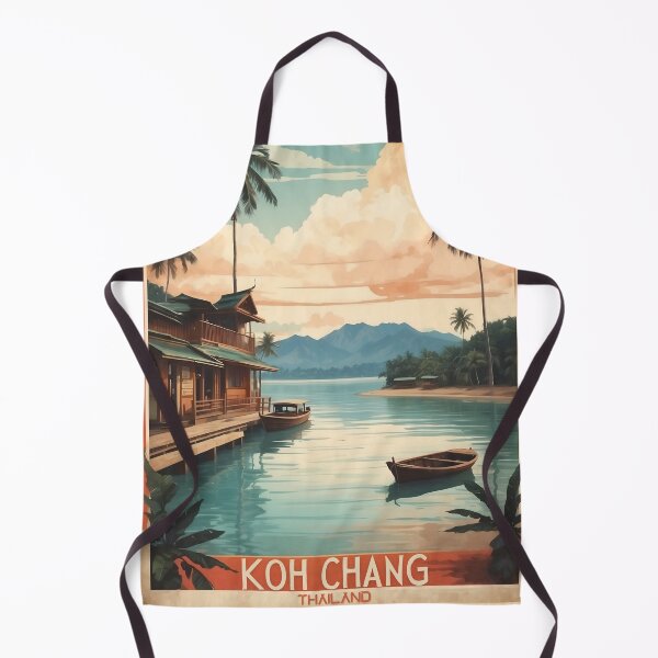Item preview, Sunset Serenity: Vintage Travel Poster of Koh Chang designed and sold by Ceemko's Vintage Corner.