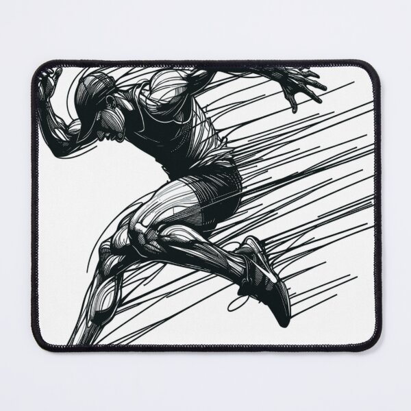 Item preview, Dynamic sports action in line art designed and sold by LongIslandDesgn.