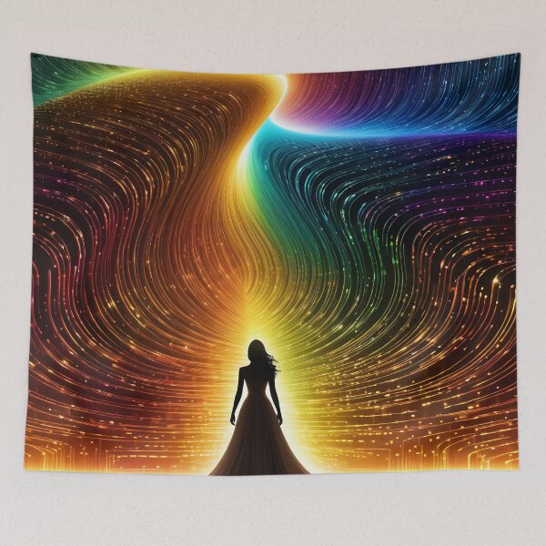 Item preview, The Art of Decoding Beauty: Binary Code in Colors Revealed designed and sold by Artedig.