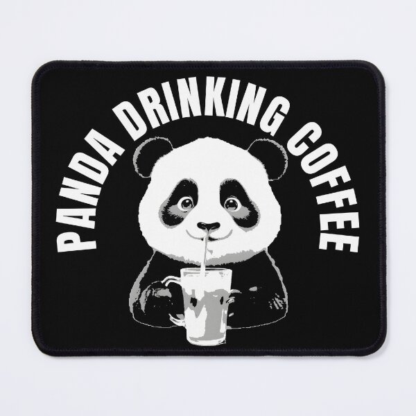 Item preview, Panda Drinking Coffee designed and sold by ratchawoot.