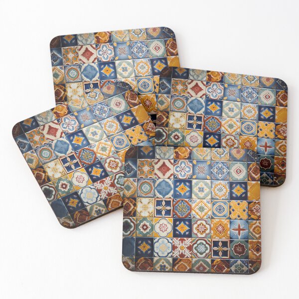 Item preview, Colorful Mediterranean tiles in different colors and patterns designed and sold by CiniAi.