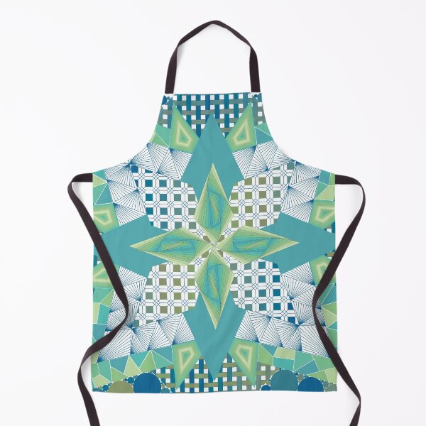 Item preview, Blue Green Patterned Star designed and sold by DHTDesigns.