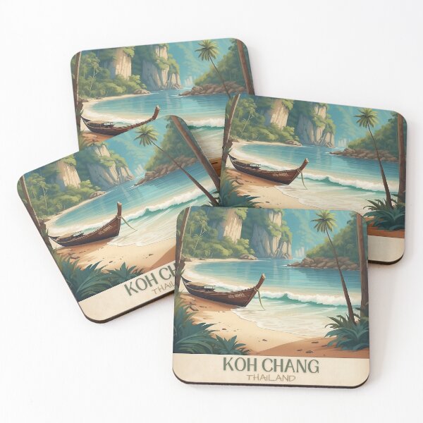 Item preview, Into the Wild: Vintage Travel Poster of Koh Chang Jungle designed and sold by Ceemko's Vintage Corner.