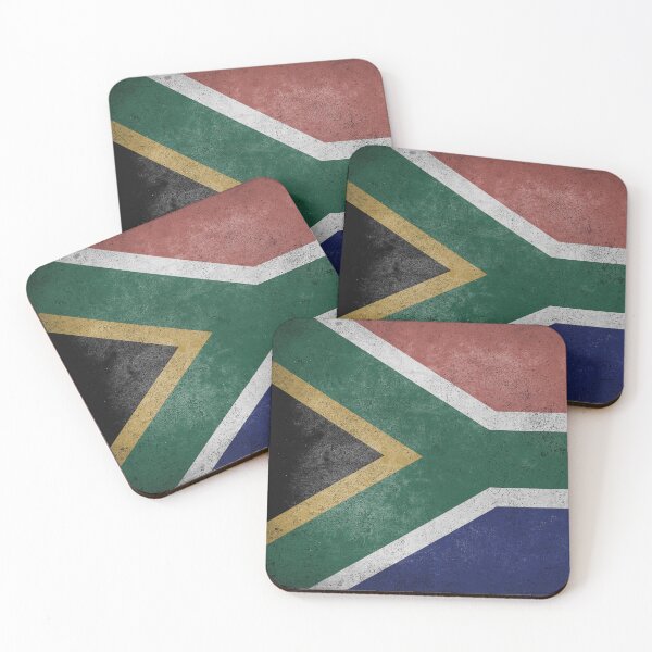 Item preview, Distressed, Old, Faded & Worn Flag of South Africa (Mandela Flag) designed and sold by STUDIO-72.