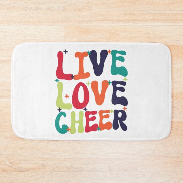 Item preview, Live Love Cheer Girl Cheerleader Groovy Cheer Cheerleading  designed and sold by KAYDEE01212 ✨.