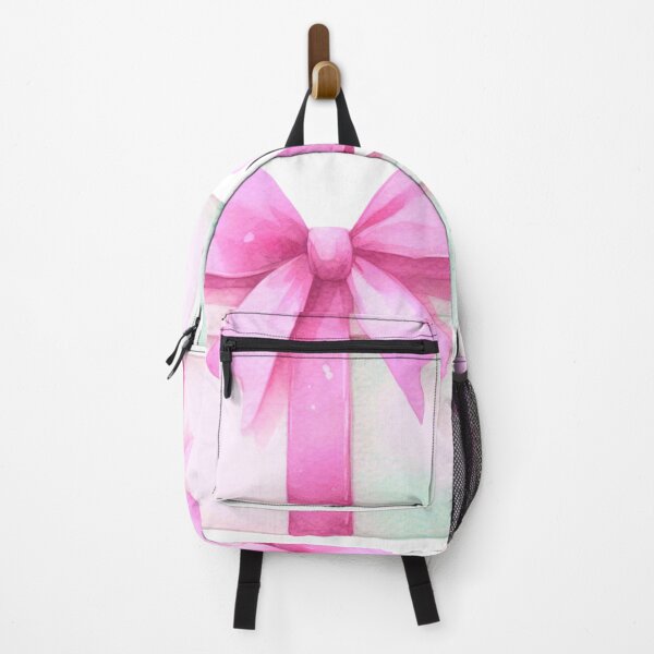 Item preview, Watercolor Present with Pink Bow - Blue Gift Painting designed and sold by Star-Fragment.
