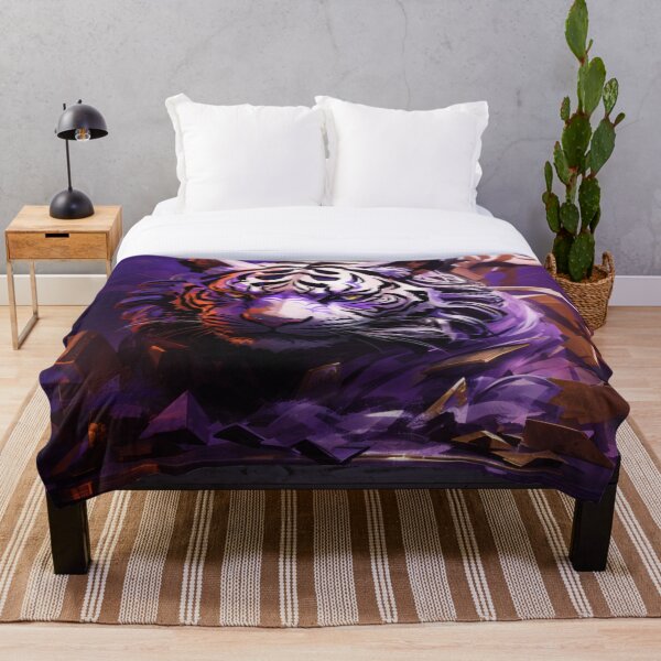Item preview, Punk Tiger on Purple Background designed and sold by BitPunk.