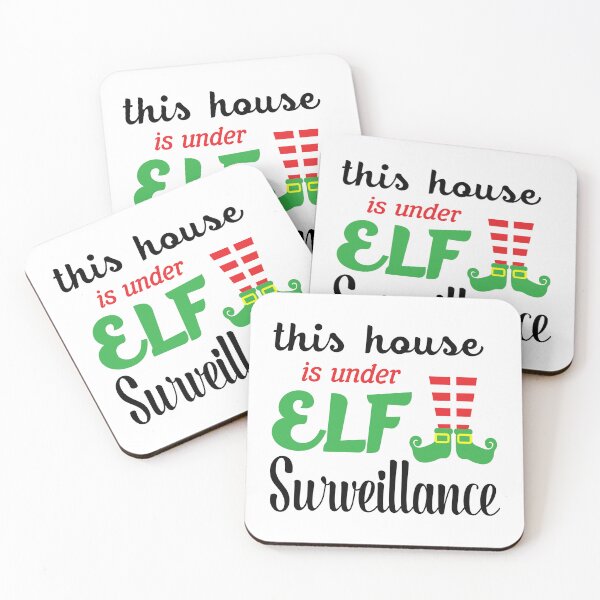 Item preview, This House is Under Elf Surveillance designed and sold by positiveimages.