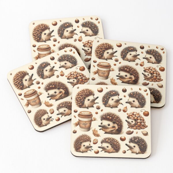 Item preview, Hazelnibbles - Hedgehog - Sweet Cute Animals designed and sold by crea8iveway.