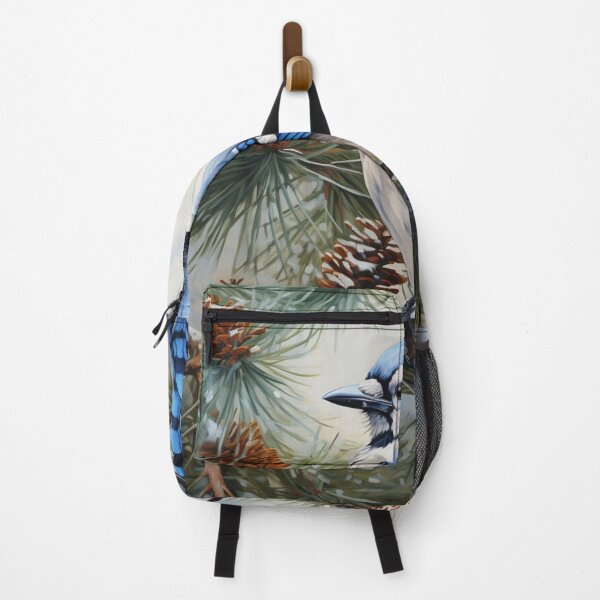 Item preview, Bluejay on Snowy Pine Branch designed and sold by Hartbecke.