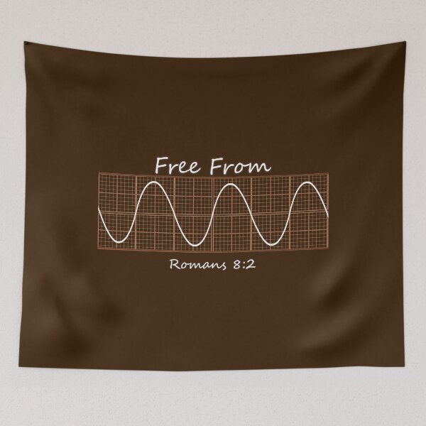Item preview, free from sin - Romans 8 2 - christianity apparels from bible verse - graph sheet design designed and sold by ZechJohnRB.