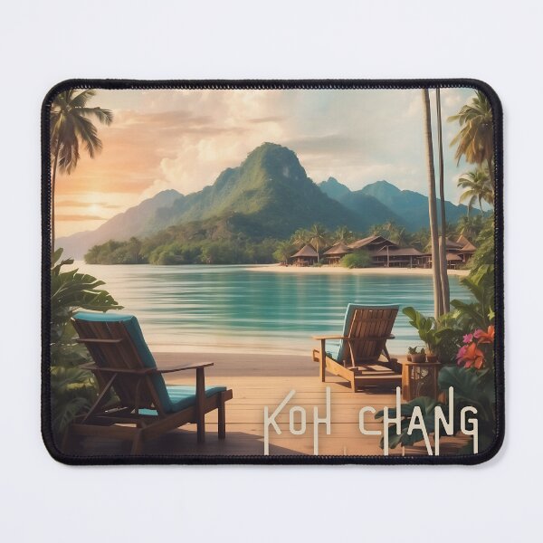 Item preview, Tropical Paradise Rediscovered: Vintage Travel Poster of Koh Chang designed and sold by Ceemko's Vintage Corner.