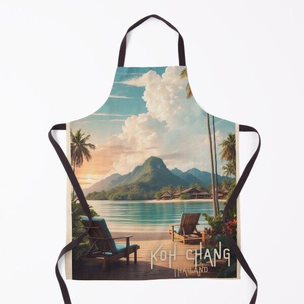 Item preview, Tropical Paradise Rediscovered: Vintage Travel Poster of Koh Chang designed and sold by Ceemko's Vintage Corner.