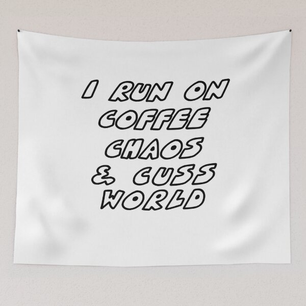 Item preview, i run on coffee chaos and cuss words funny mom shirt, coffee shirt, southern mom shirt, foul mouth mom shirt designed and sold by Noussairox.
