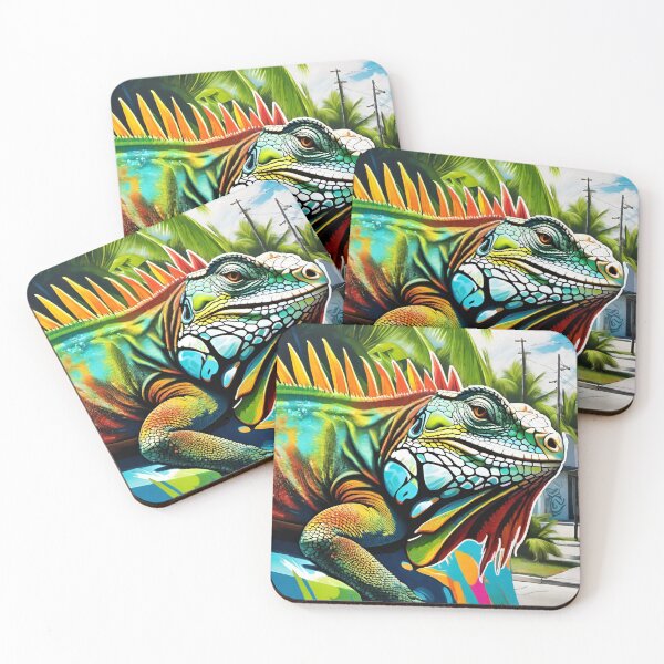 Item preview, Tropical iguana designed and sold by MatrixTattoo.
