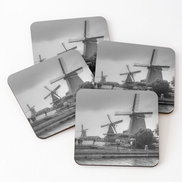 Item preview, Windmills on the River Zaan B&W designed and sold by tomg.