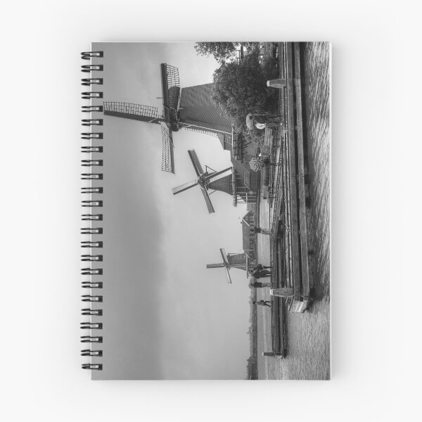 Item preview, Windmills on the River Zaan B&W designed and sold by tomg.