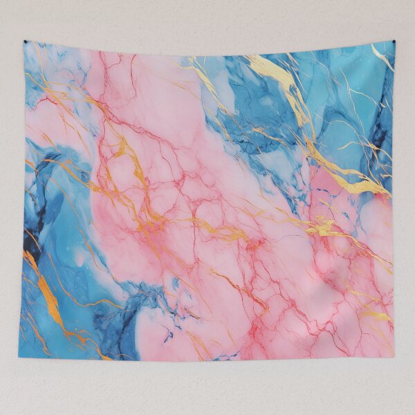 Item preview, Blue and Pink Marble Effect Pattern designed and sold by Jeallan Designs.