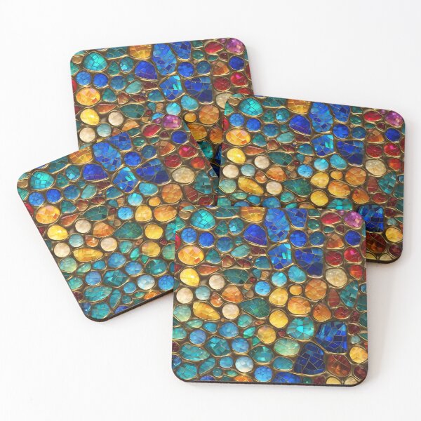 Item preview, Vibrant Glass Mosaic Pattern designed and sold by Kittyzens.