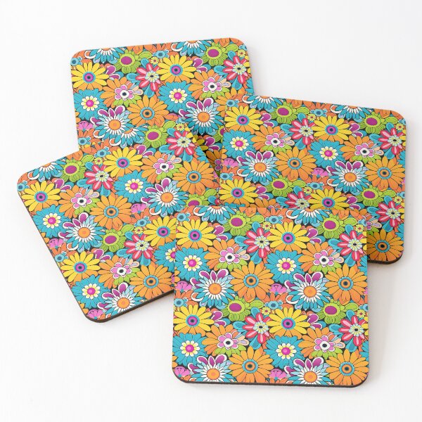 Item preview, Retro Hippie Flowers designed and sold by Meliafroggy.
