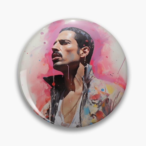 Aperçu de l'œuvre Freddie Mercury Veste Blanche créée et vendue par ReverseWorld.