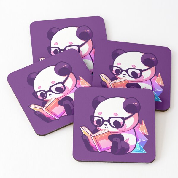 Item preview, Panda With Glasses Reading A Book designed and sold by SweetClicks123.